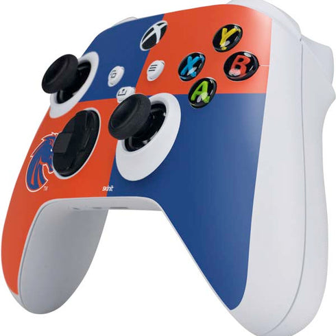 Boise State University Broncos Checkered Xbox Series S Controller Skin